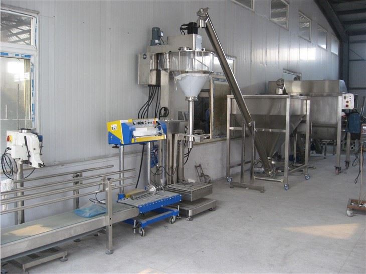 Línia d'embalatge de pols de 25 kg