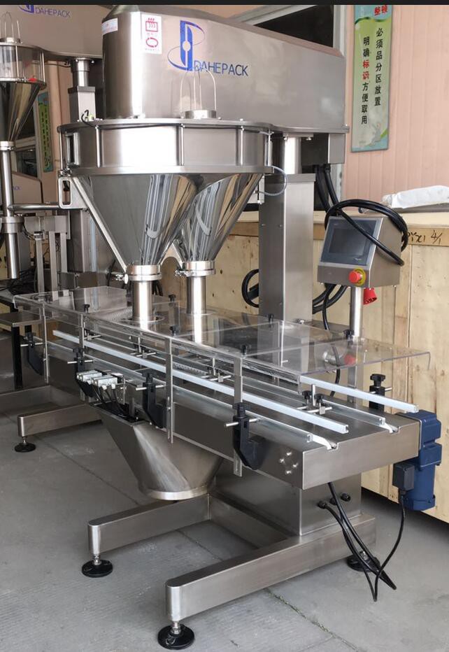 Màquina automàtica d'ompliment de pols de doble barrena